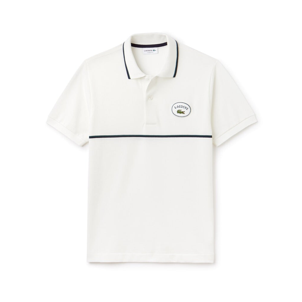 Regular Fit Striped Accents Petit Piqué Polo | Lacoste Mens