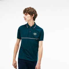 Regular Fit Striped Accents Petit Piqué Polo | Lacoste Mens
