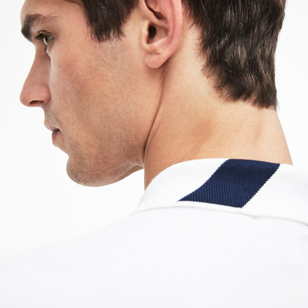 Slim Fit Lettering Stretch Mini Piqué Polo | Lacoste Mens