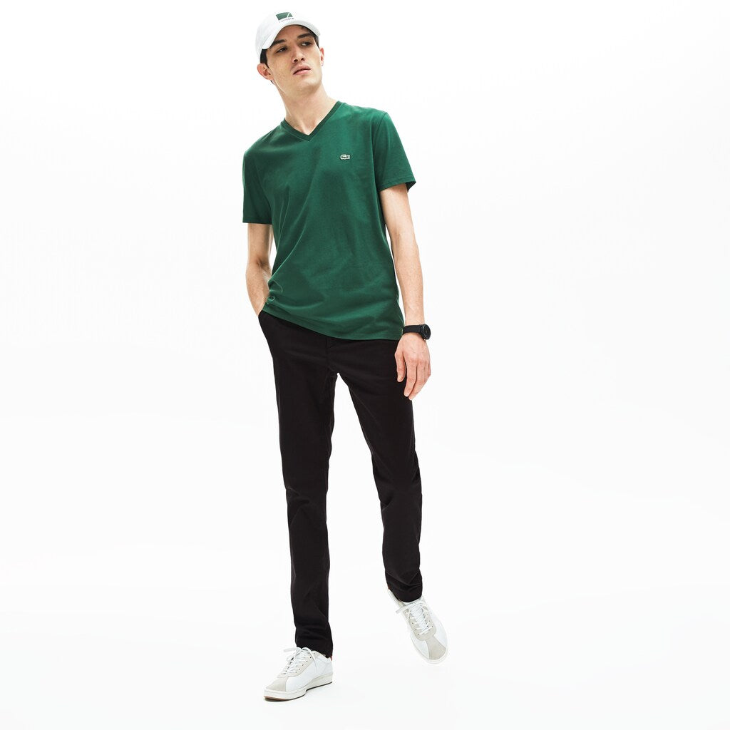 Regular Fit Cotton Gabardine Chino Pants | Lacoste Mens