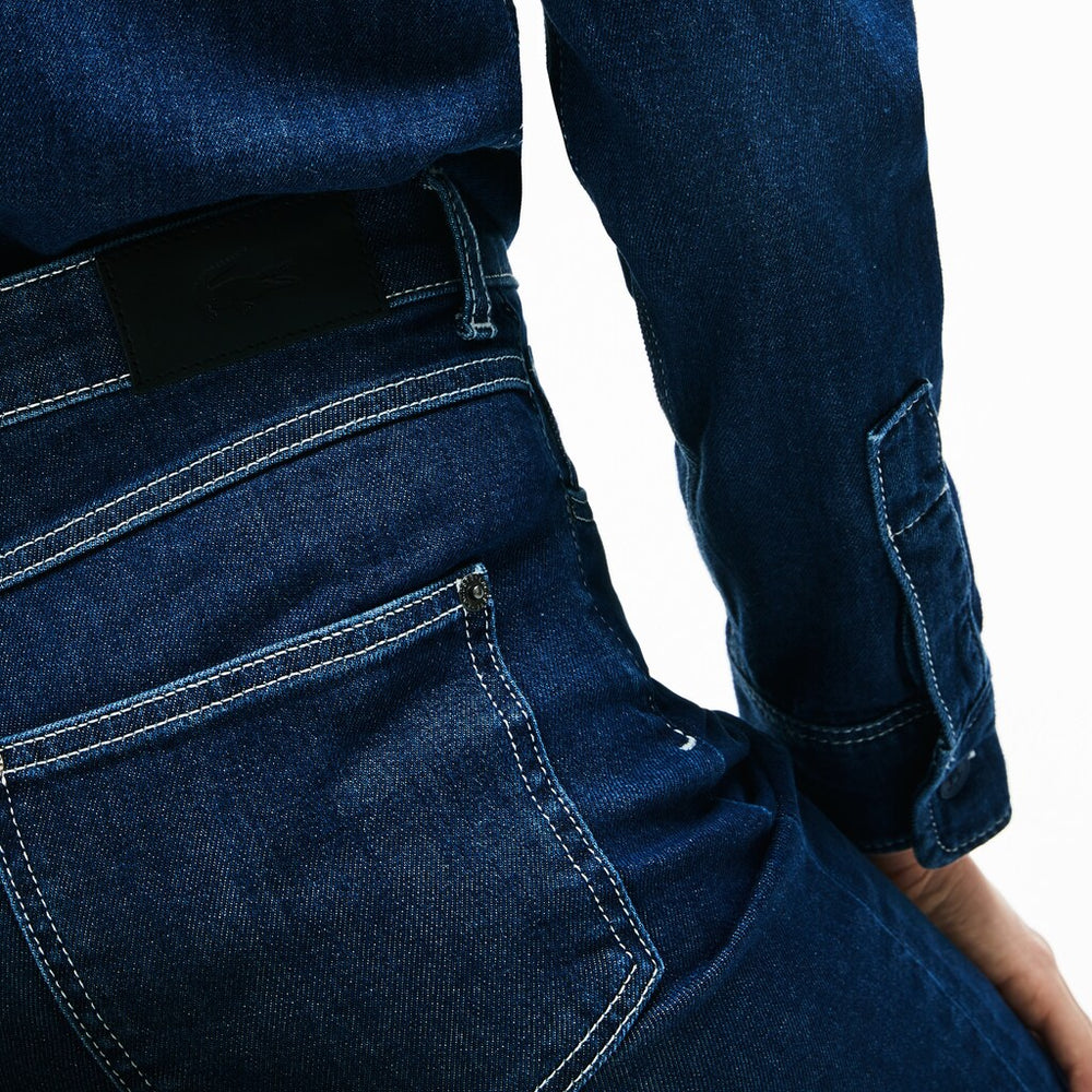 Wo  Regular Fit Stretch Cotton Denim Carrot Pants | Lacoste Womens