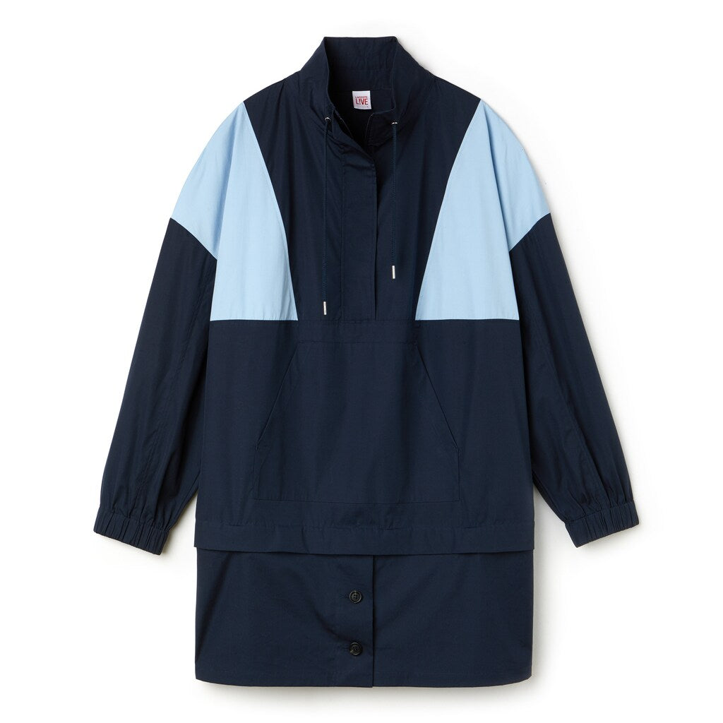Wo  LIVE Colorblock Cotton Poplin Sweatshirt Dress | Lacoste Womens