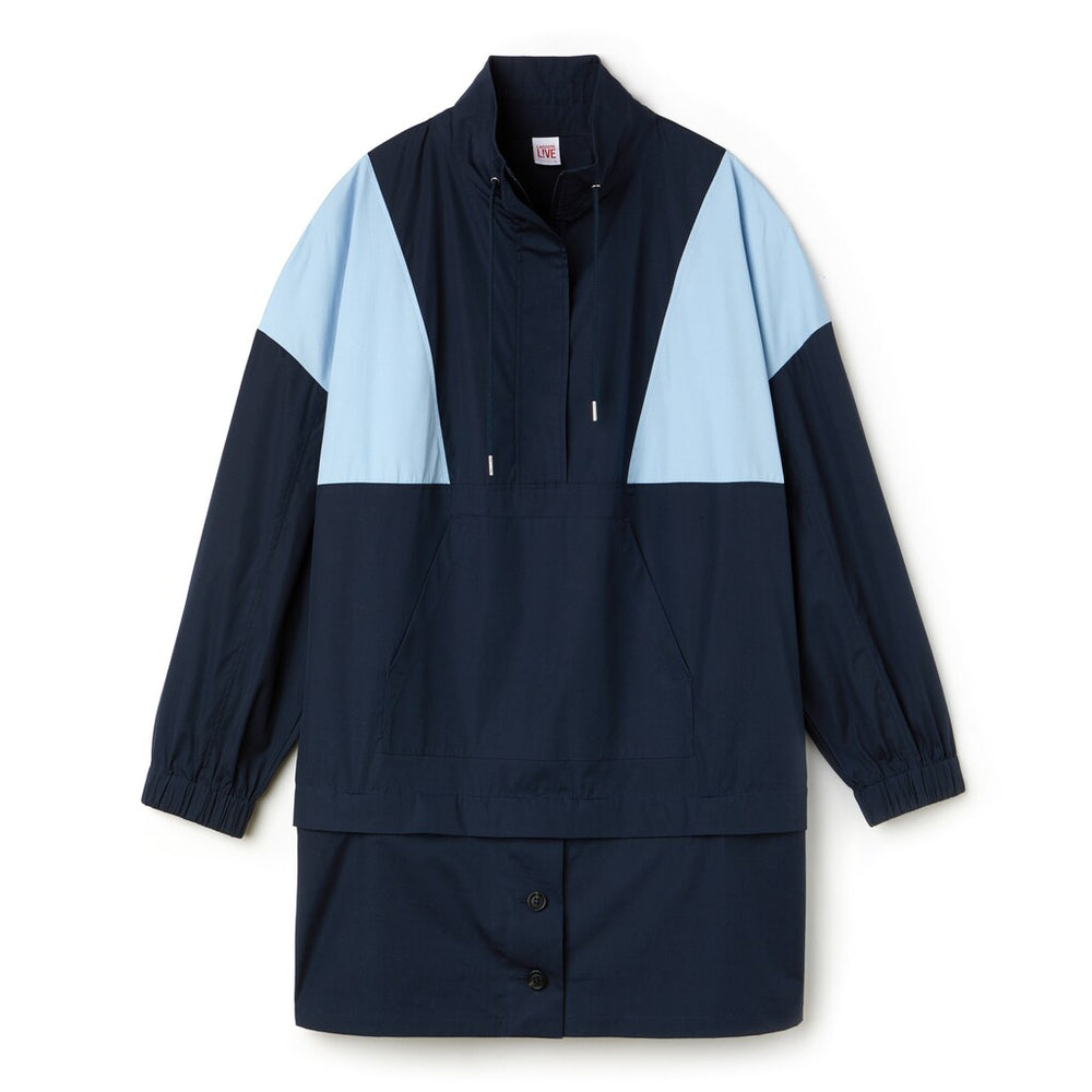 Wo  LIVE Colorblock Cotton Poplin Sweatshirt Dress | Lacoste Womens