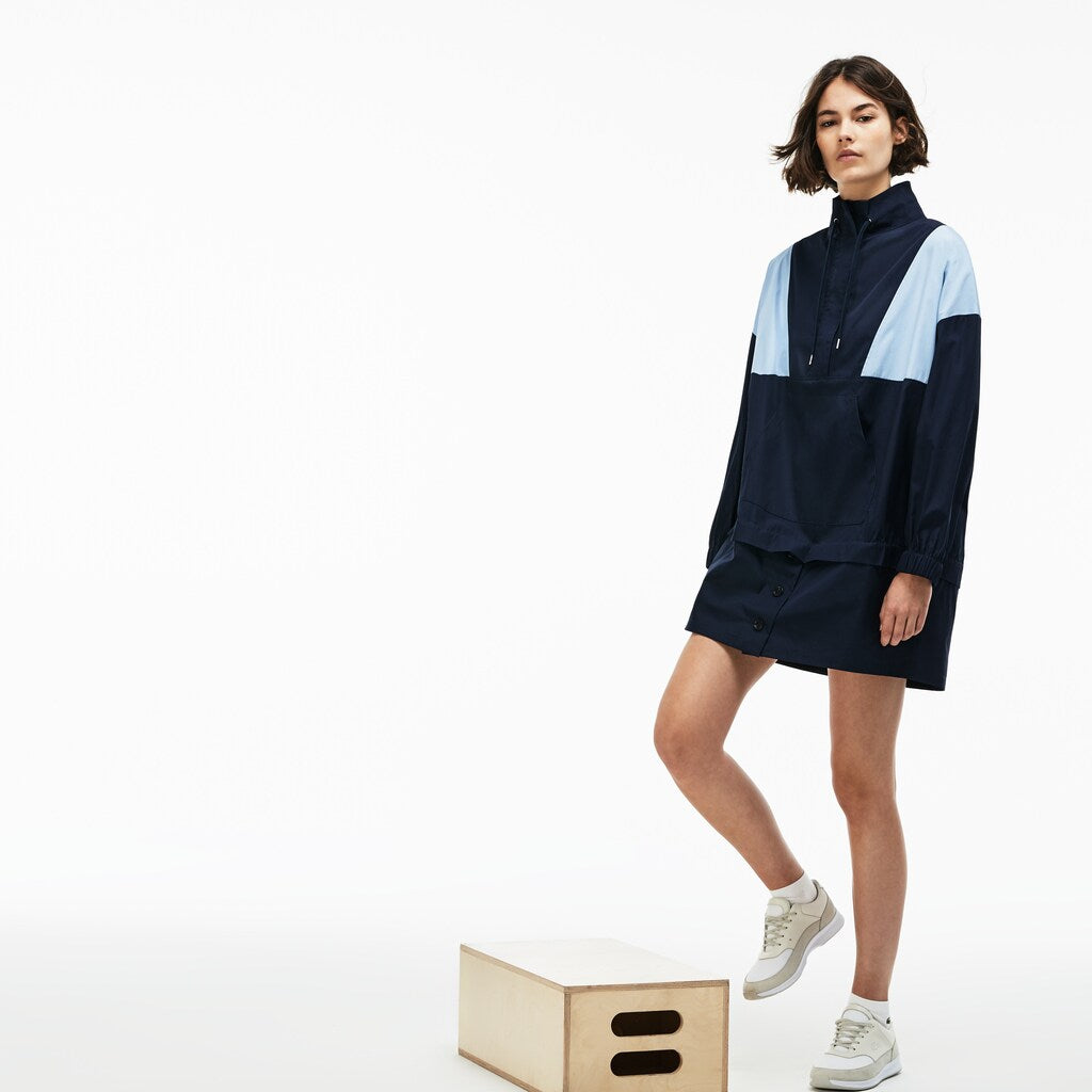 Wo  LIVE Colorblock Cotton Poplin Sweatshirt Dress | Lacoste Womens