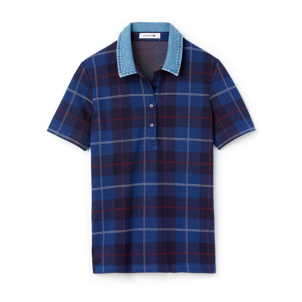 Wo  Tartan Check Cotton Jacquard Polo | Lacoste Womens