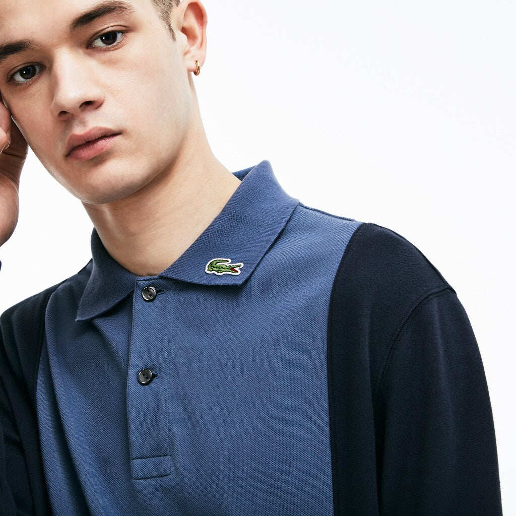 LIVE Regular Fit Colorblock Piqué Polo | Lacoste Mens
