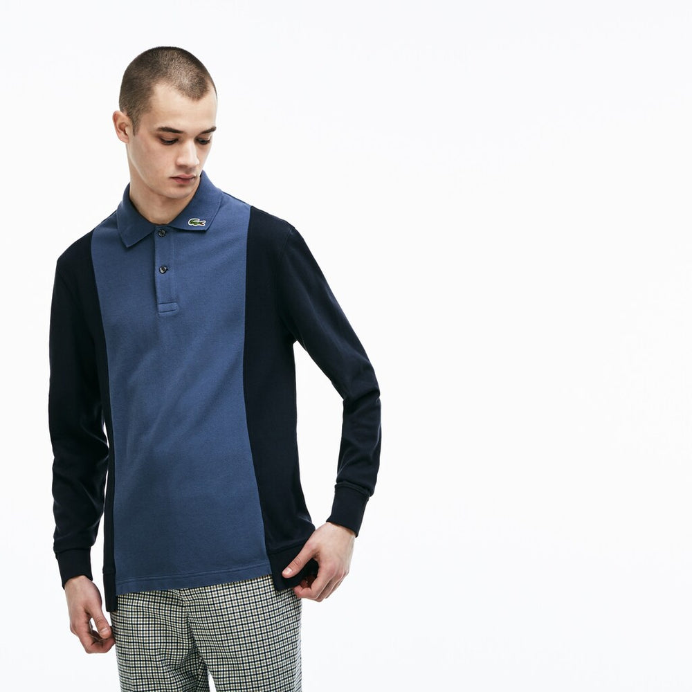 LIVE Regular Fit Colorblock Piqué Polo | Lacoste Mens