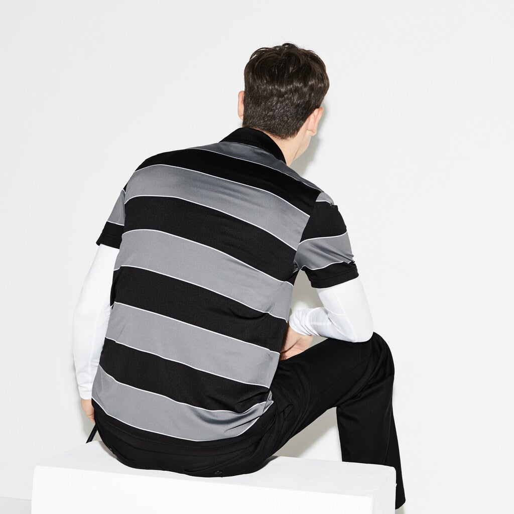 SPORT Striped Stretch Jersey Golf Polo | Lacoste Mens
