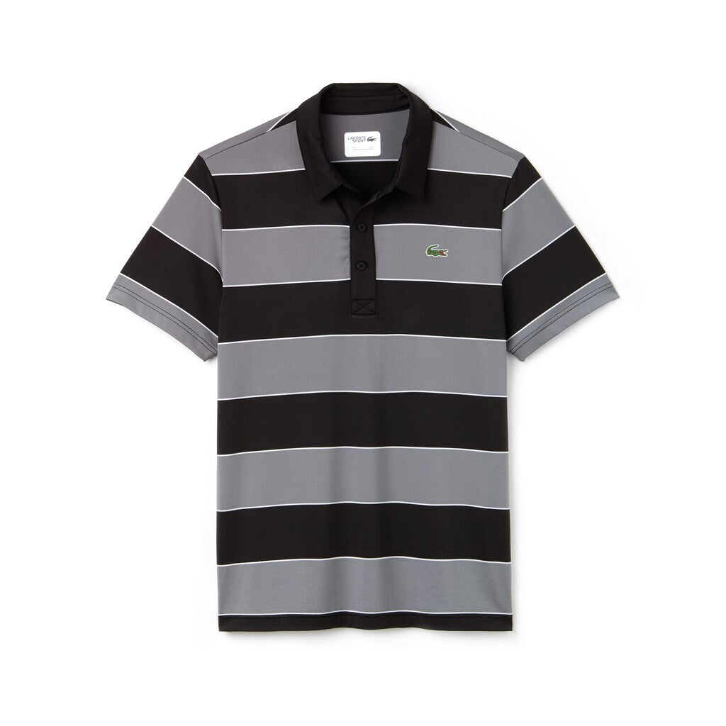 SPORT Striped Stretch Jersey Golf Polo | Lacoste Mens