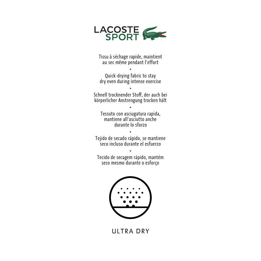 SPORT Striped Stretch Jersey Golf Polo | Lacoste Mens