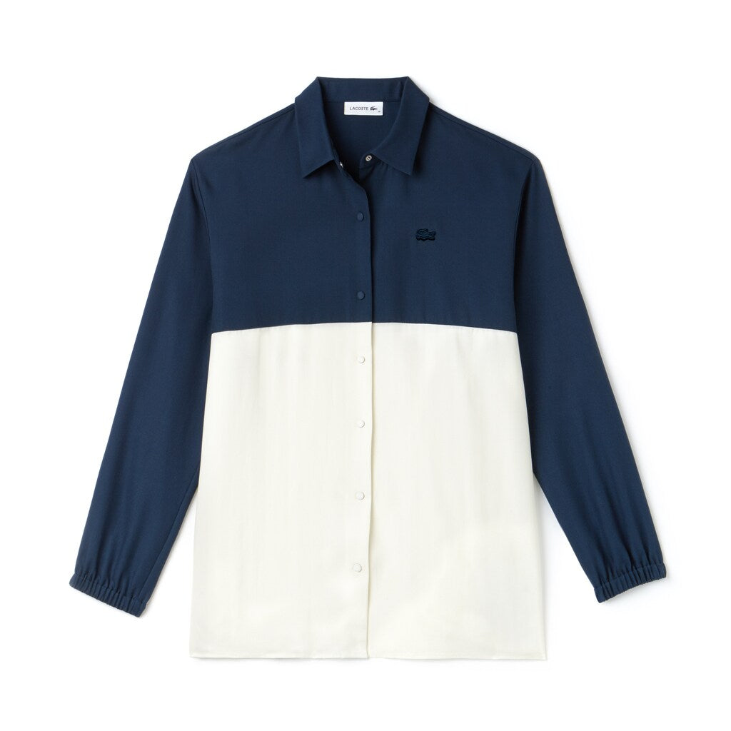 Wo  Regular Fit Bicolor Flowing Piqué Shirt | Lacoste Womens