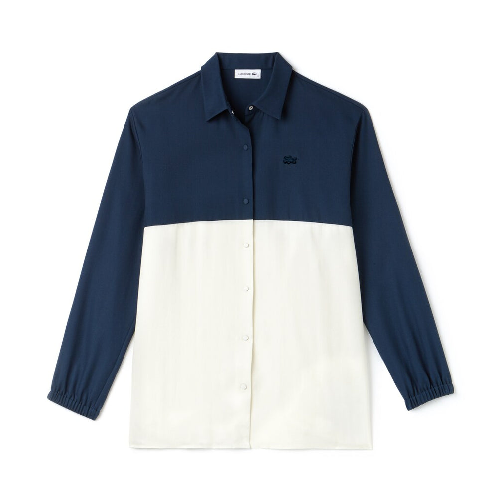 Wo  Regular Fit Bicolor Flowing Piqué Shirt | Lacoste Womens