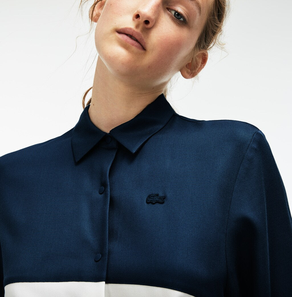 Wo  Regular Fit Bicolor Flowing Piqué Shirt | Lacoste Womens