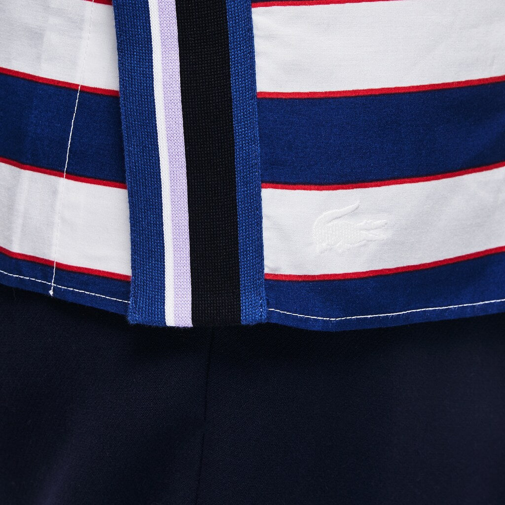 Wo  Regular Fit Striped Cotton & Silk Voile Shirt | Lacoste Womens