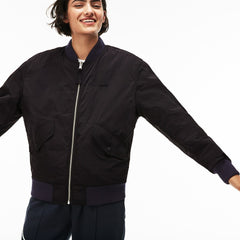 Unisex LIVE Reversible Nylon And Fleece Bomber Jacket | Lacoste Mens