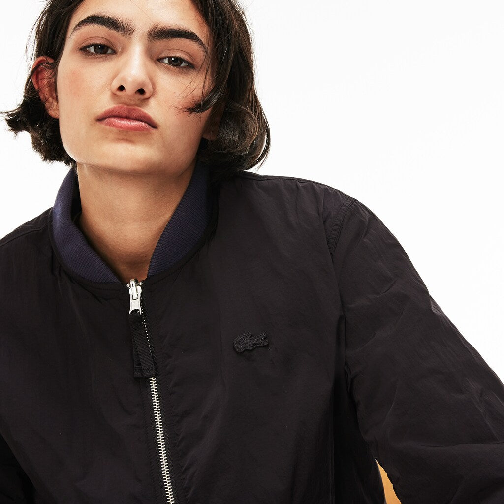 Unisex LIVE Reversible Nylon And Fleece Bomber Jacket | Lacoste Mens