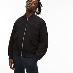 Unisex LIVE Reversible Nylon And Fleece Bomber Jacket | Lacoste Mens