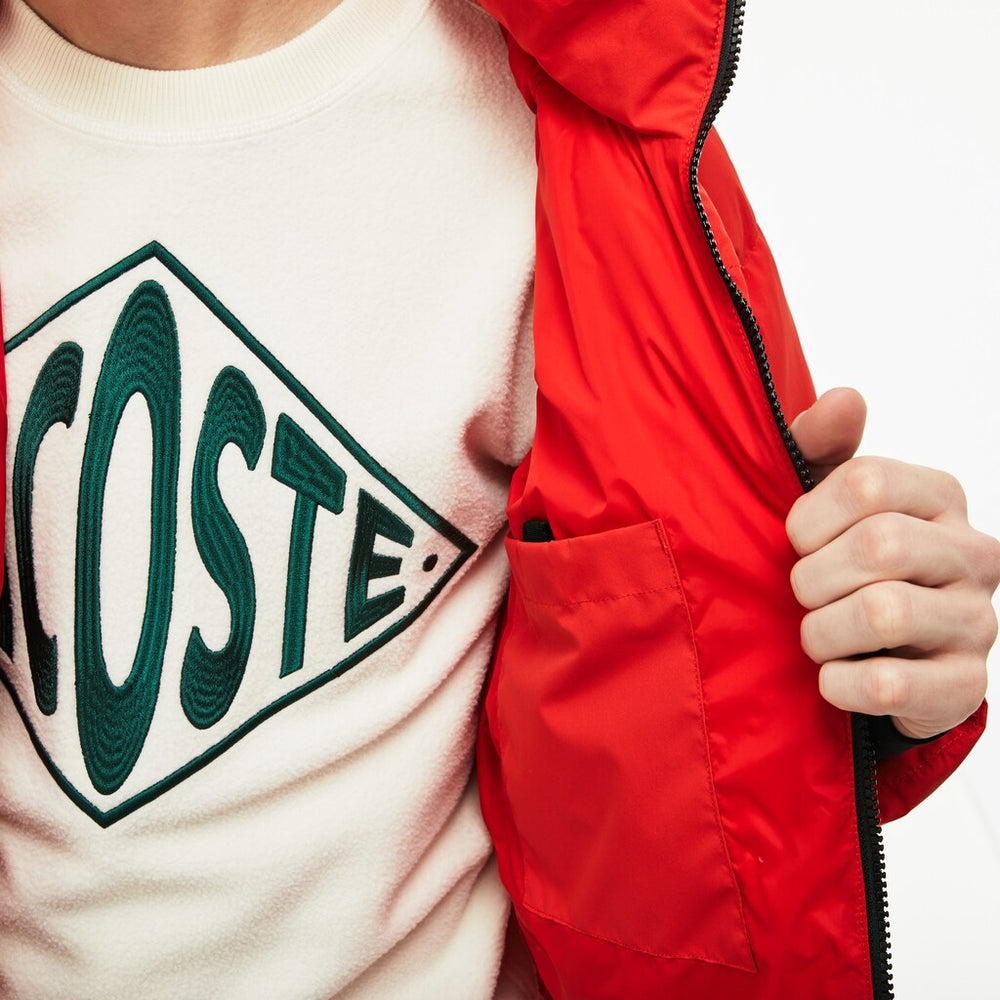 LIVE Short Water-Resistant Taffeta Quilted Jacket | Lacoste Mens