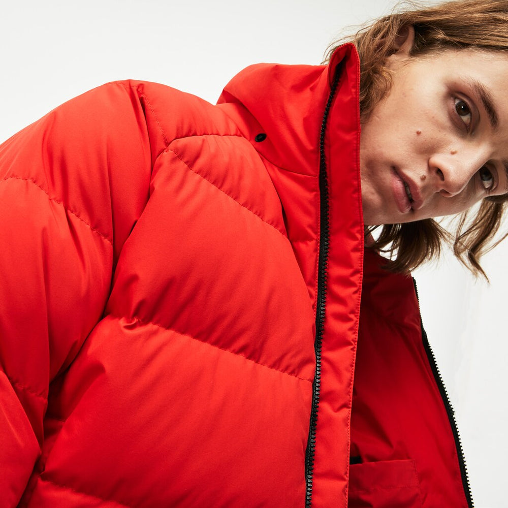 LIVE Short Water-Resistant Taffeta Quilted Jacket | Lacoste Mens