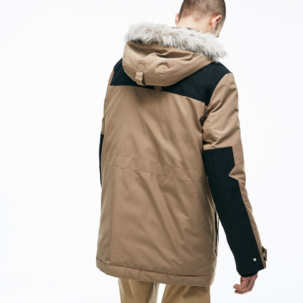 Unisex LIVE Water-Resistant Canvas Quilted Parka | Lacoste Mens