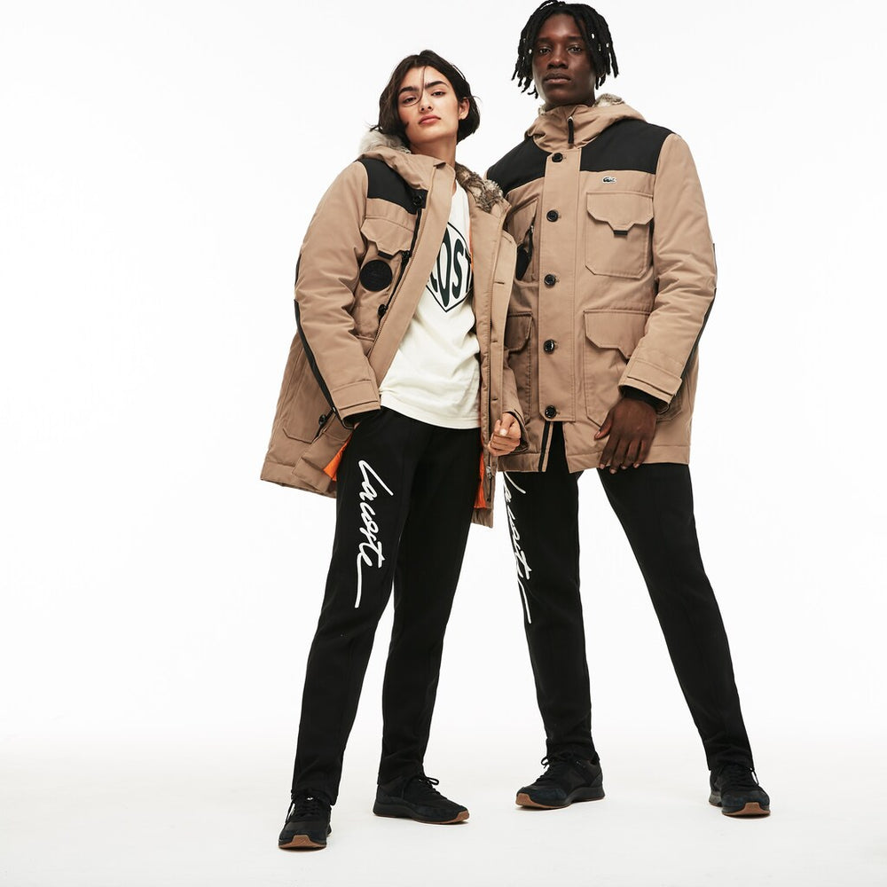 Unisex LIVE Water-Resistant Canvas Quilted Parka | Lacoste Mens