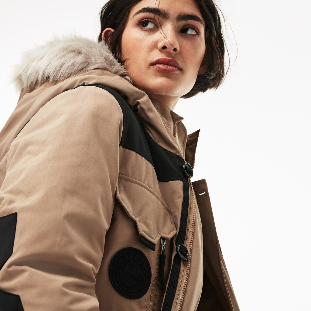 Unisex LIVE Water-Resistant Canvas Quilted Parka | Lacoste Mens