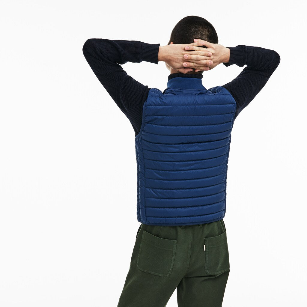 Short Contrast Lining Quilted Vest | Lacoste Mens