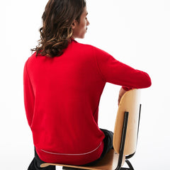 LIVE Crew Neck Cotton And Cashmere Jersey Sweater | Lacoste Mens