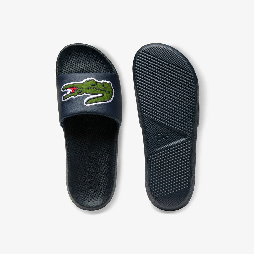 Croco Synthetic and PU Slides | Lacoste Mens