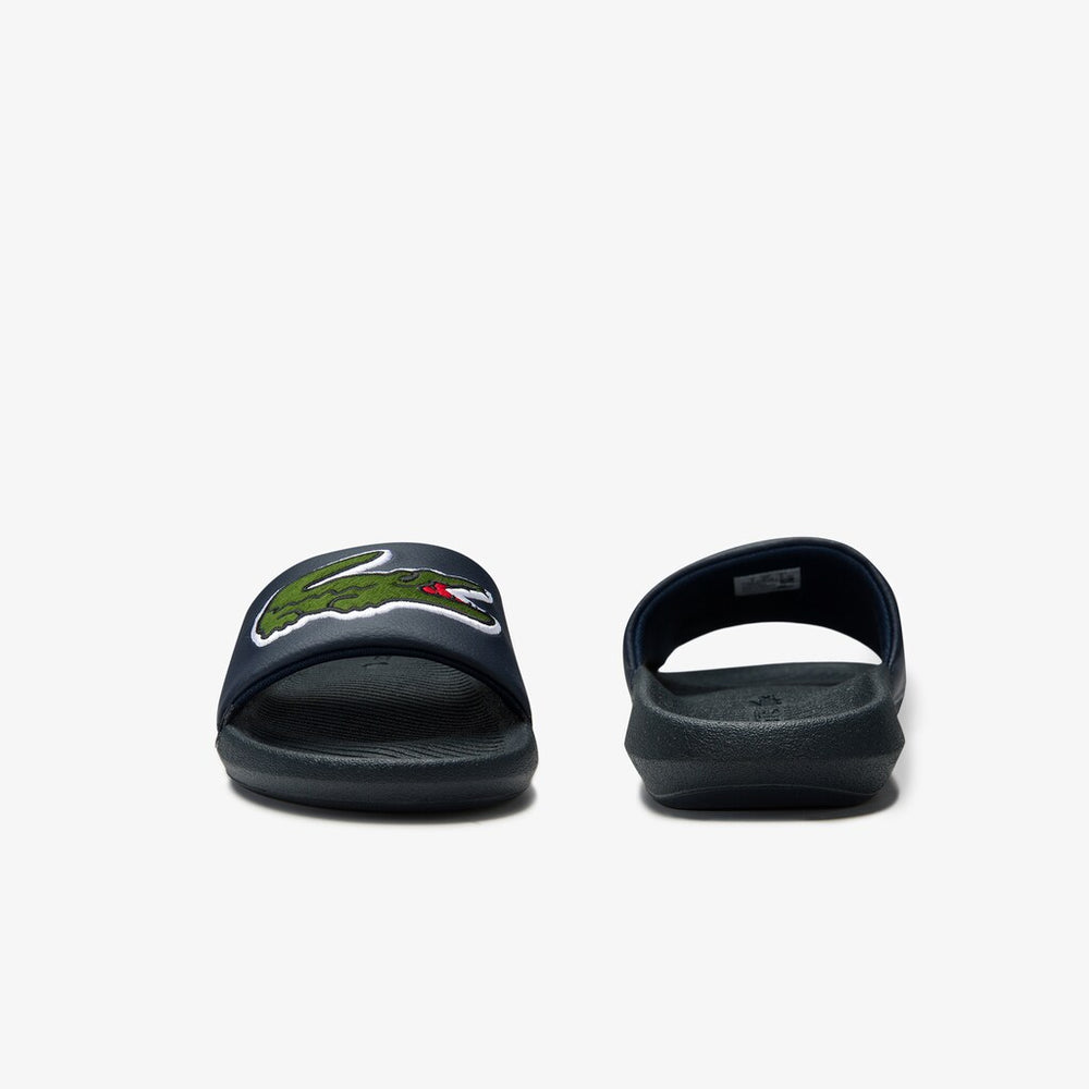Croco Synthetic and PU Slides | Lacoste Mens