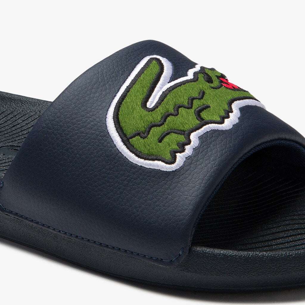 Croco Synthetic and PU Slides | Lacoste Mens