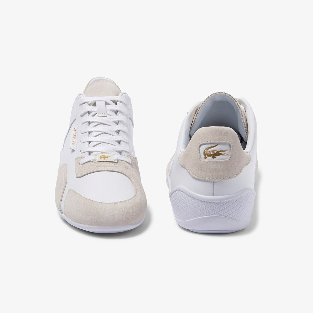 Hapona Leather and Suede Sneakers | Lacoste Mens