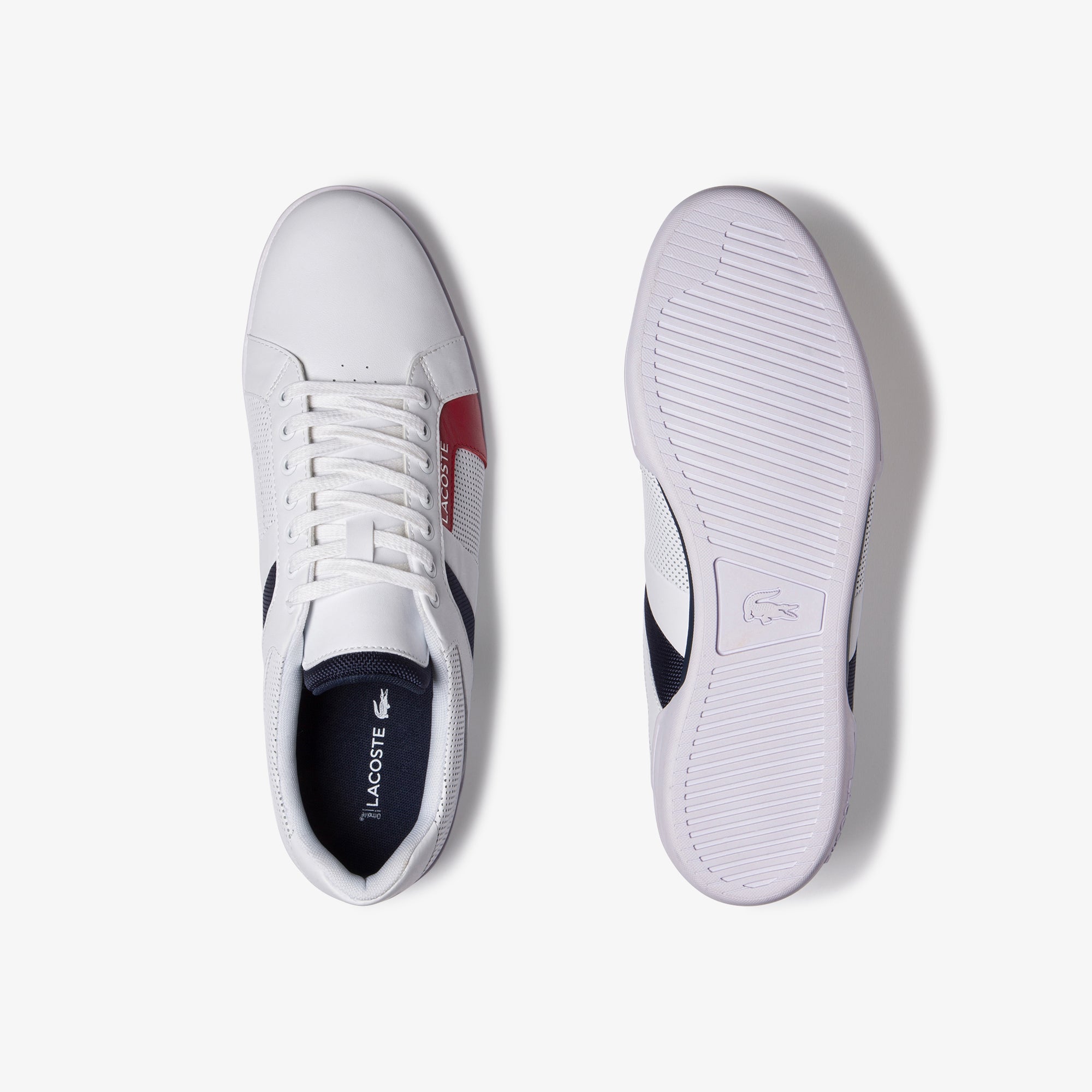 Chaymon Club Leather and Mesh Sneakers | Lacoste Mens