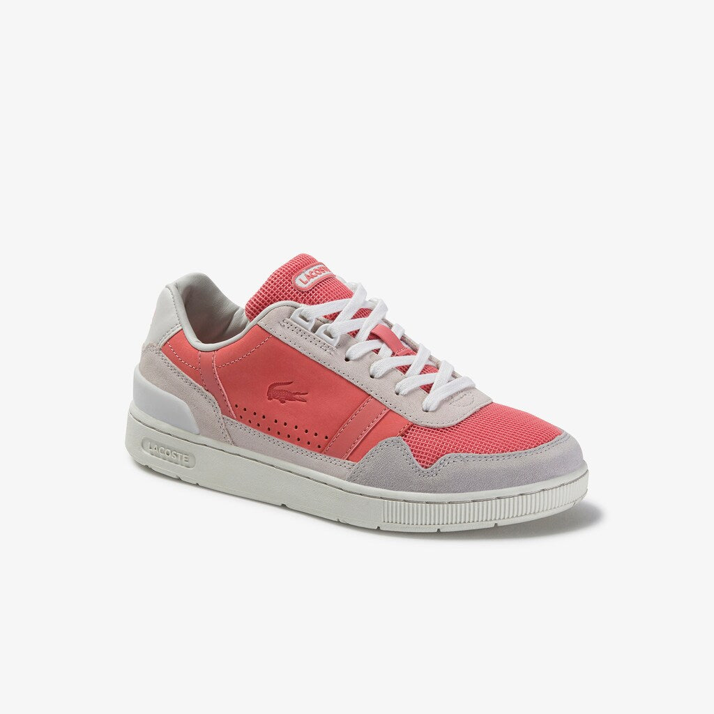 Wo  T-Clip Leather and Suede Sneakers | Lacoste Womens