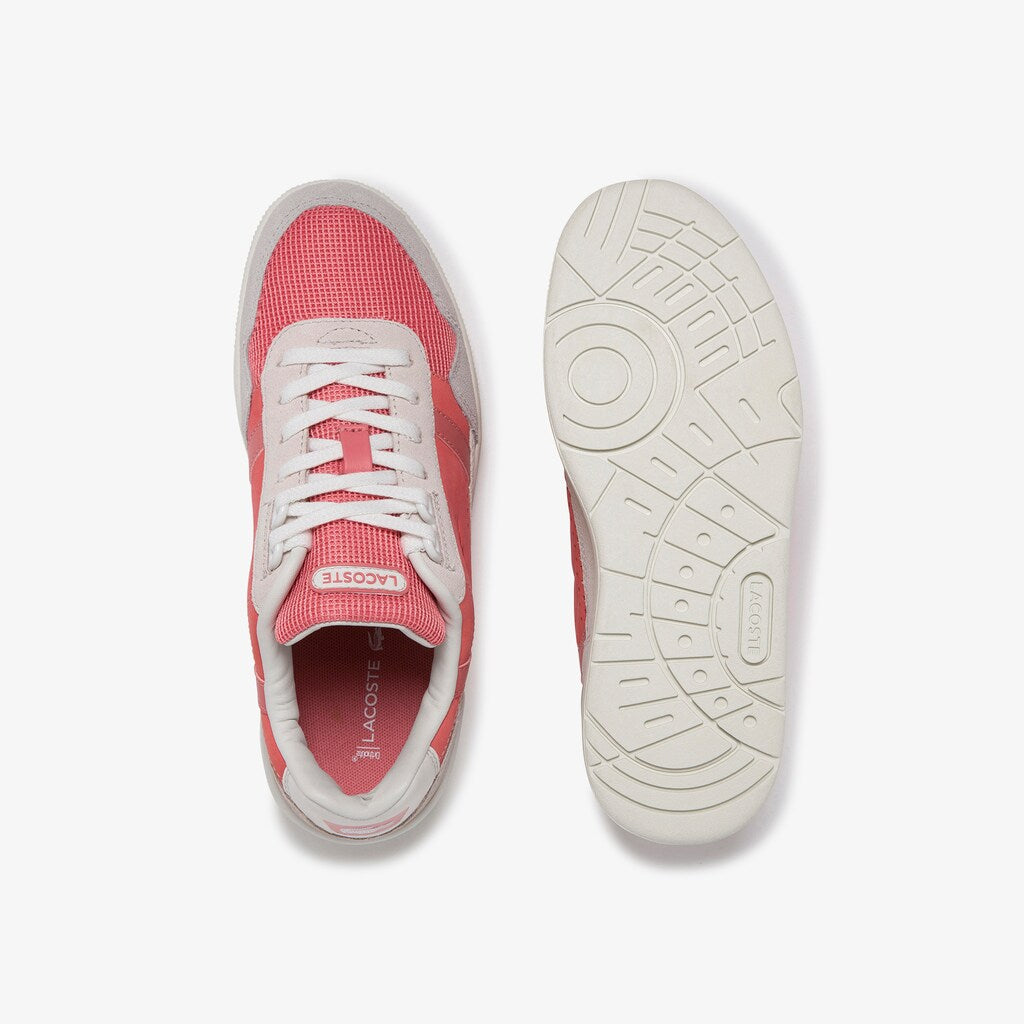 Wo  T-Clip Leather and Suede Sneakers | Lacoste Womens
