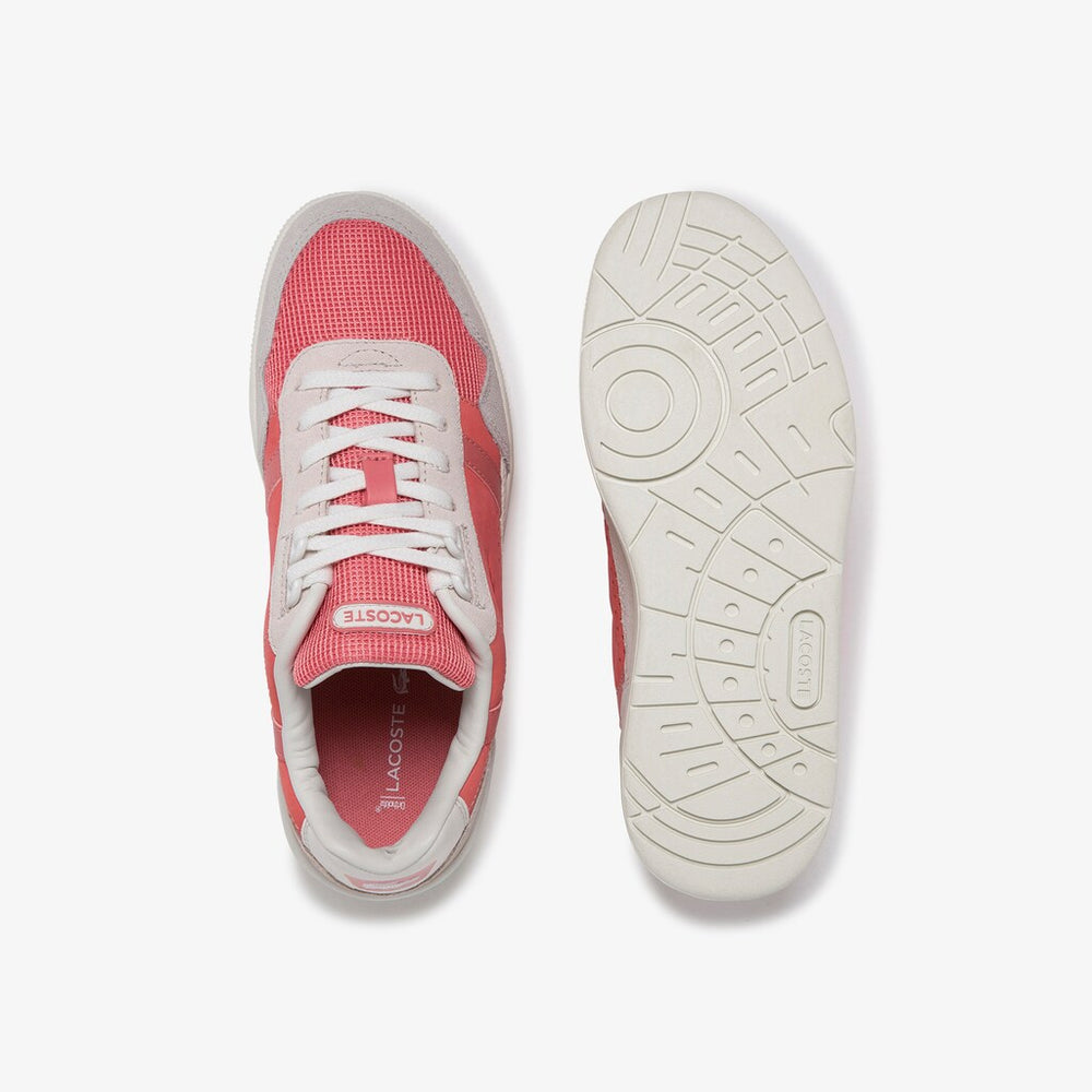 Wo  T-Clip Leather and Suede Sneakers | Lacoste Womens