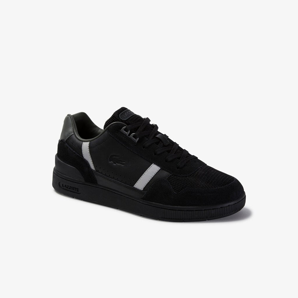 T-Clip Leather and Suede Sneakers | Lacoste Mens