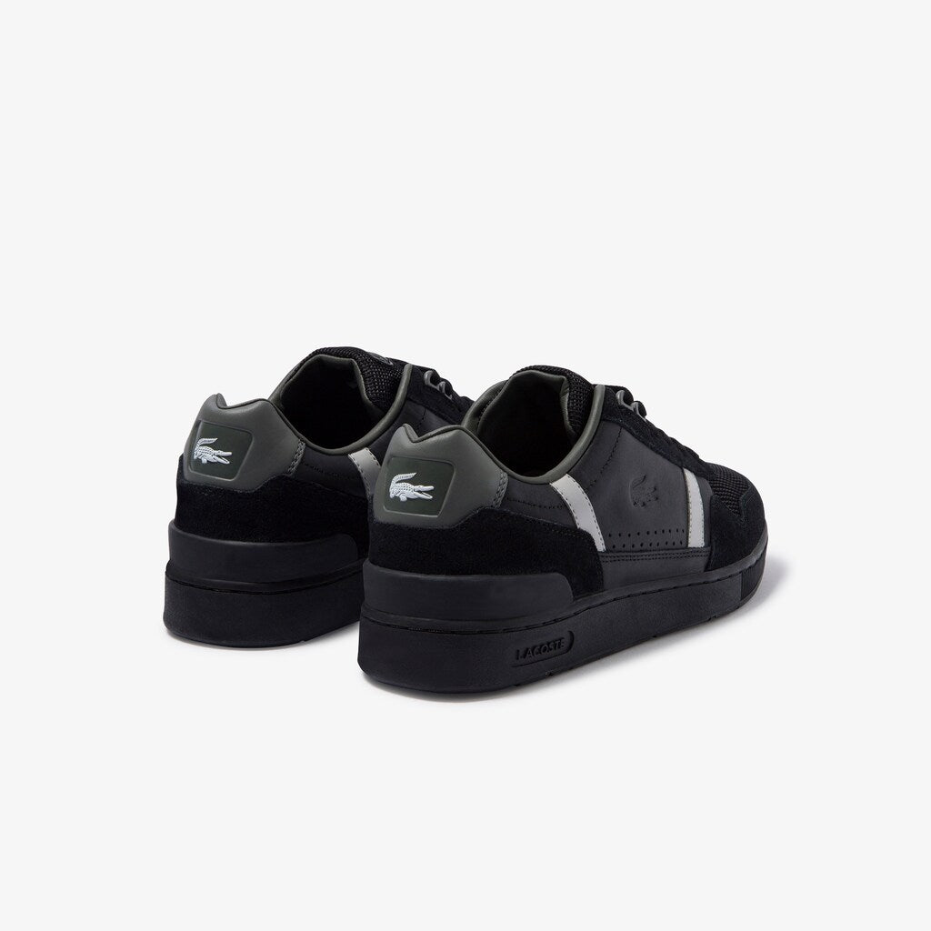 T-Clip Leather and Suede Sneakers | Lacoste Mens