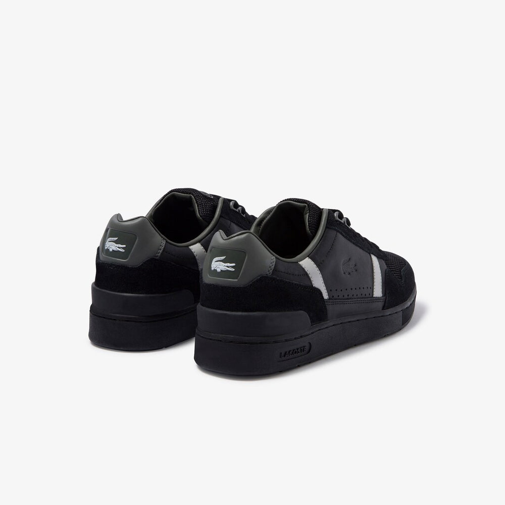 T-Clip Leather and Suede Sneakers | Lacoste Mens