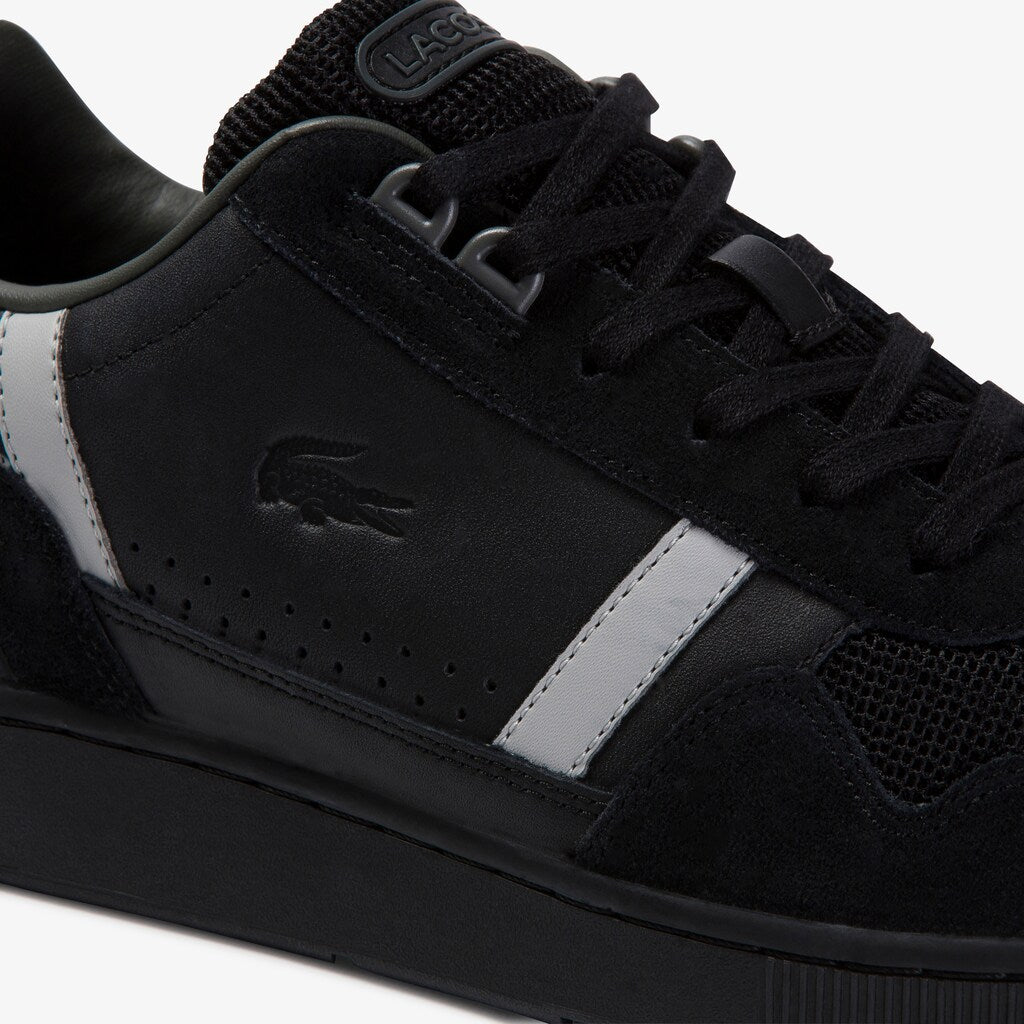 T-Clip Leather and Suede Sneakers | Lacoste Mens