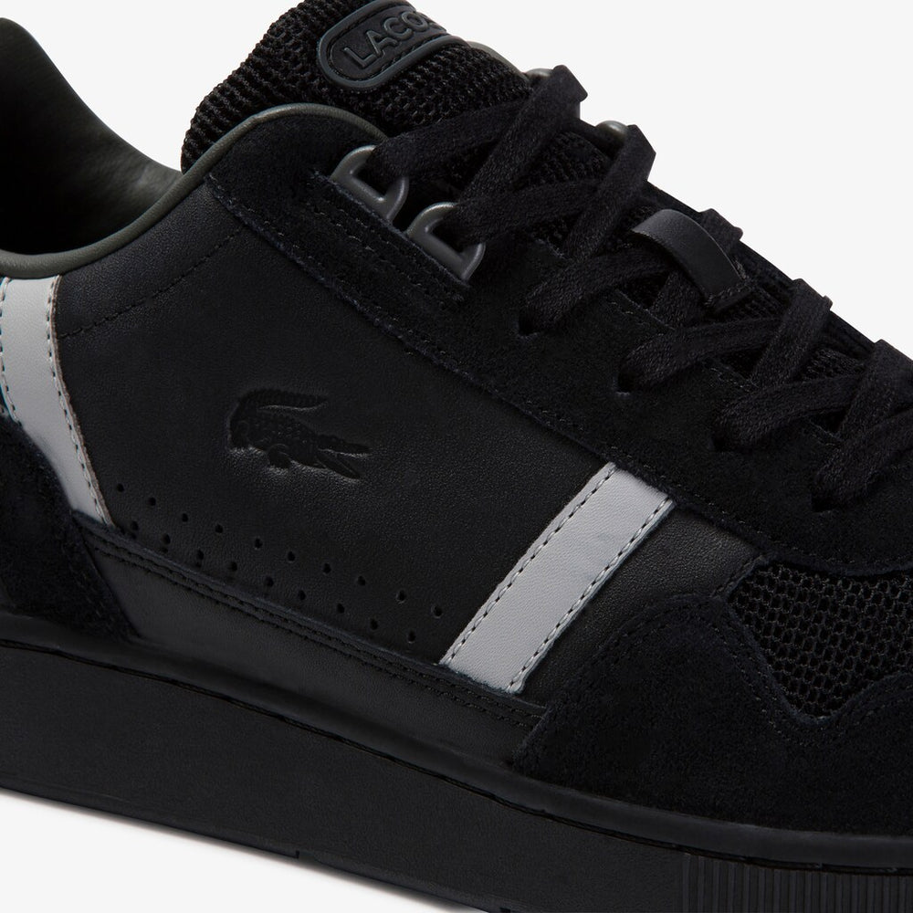 T-Clip Leather and Suede Sneakers | Lacoste Mens
