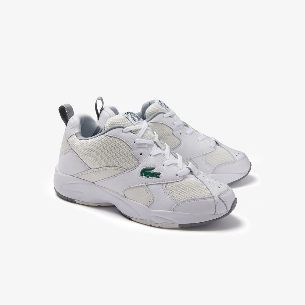 Storm 96 Leather and Textile Sneakers | Lacoste Mens