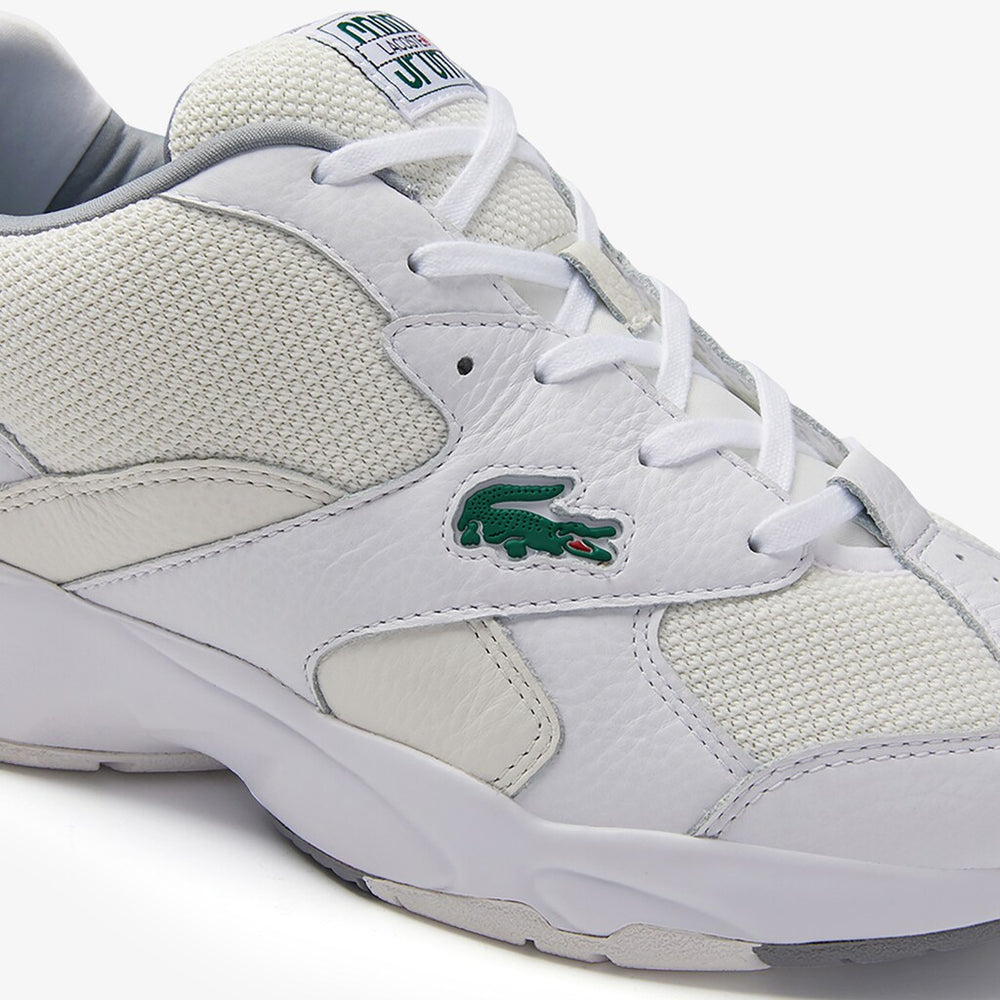 Storm 96 Leather and Textile Sneakers | Lacoste Mens