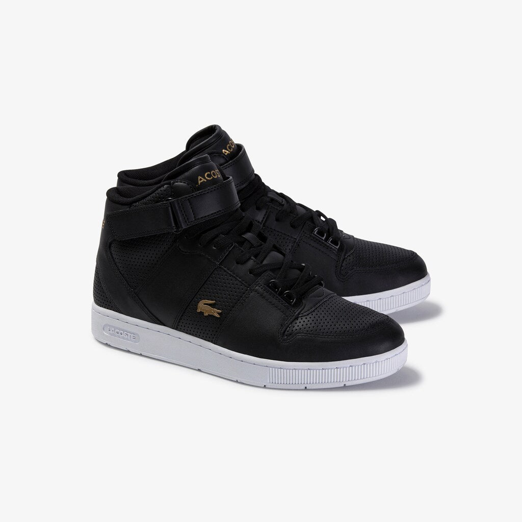 Tramline Mid Perforated Leather Sneakers | Lacoste Mens