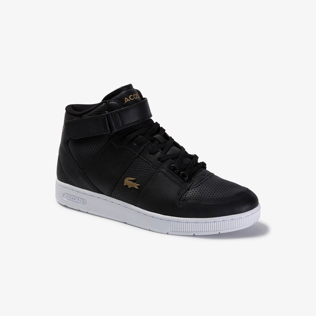Tramline Mid Perforated Leather Sneakers | Lacoste Mens