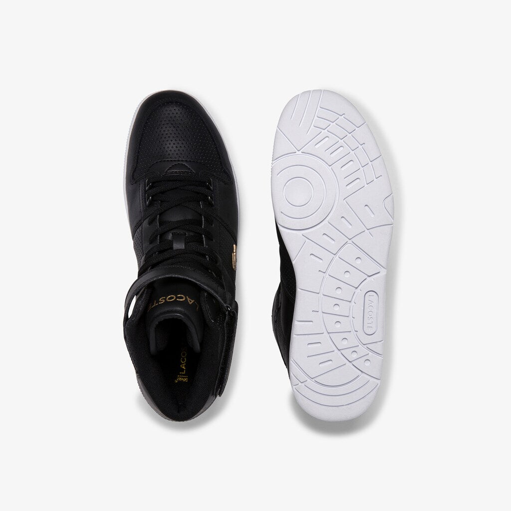 Tramline Mid Perforated Leather Sneakers | Lacoste Mens