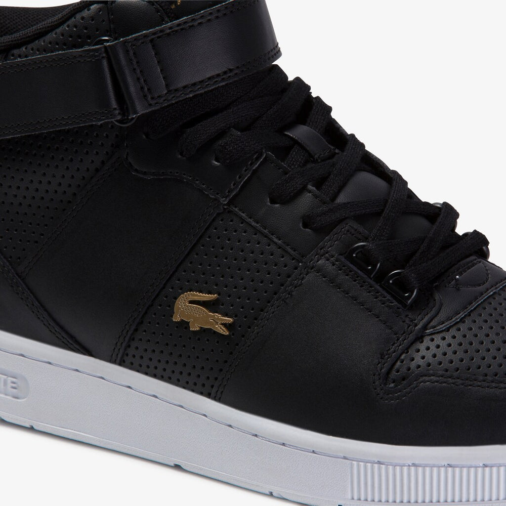 Tramline Mid Perforated Leather Sneakers | Lacoste Mens