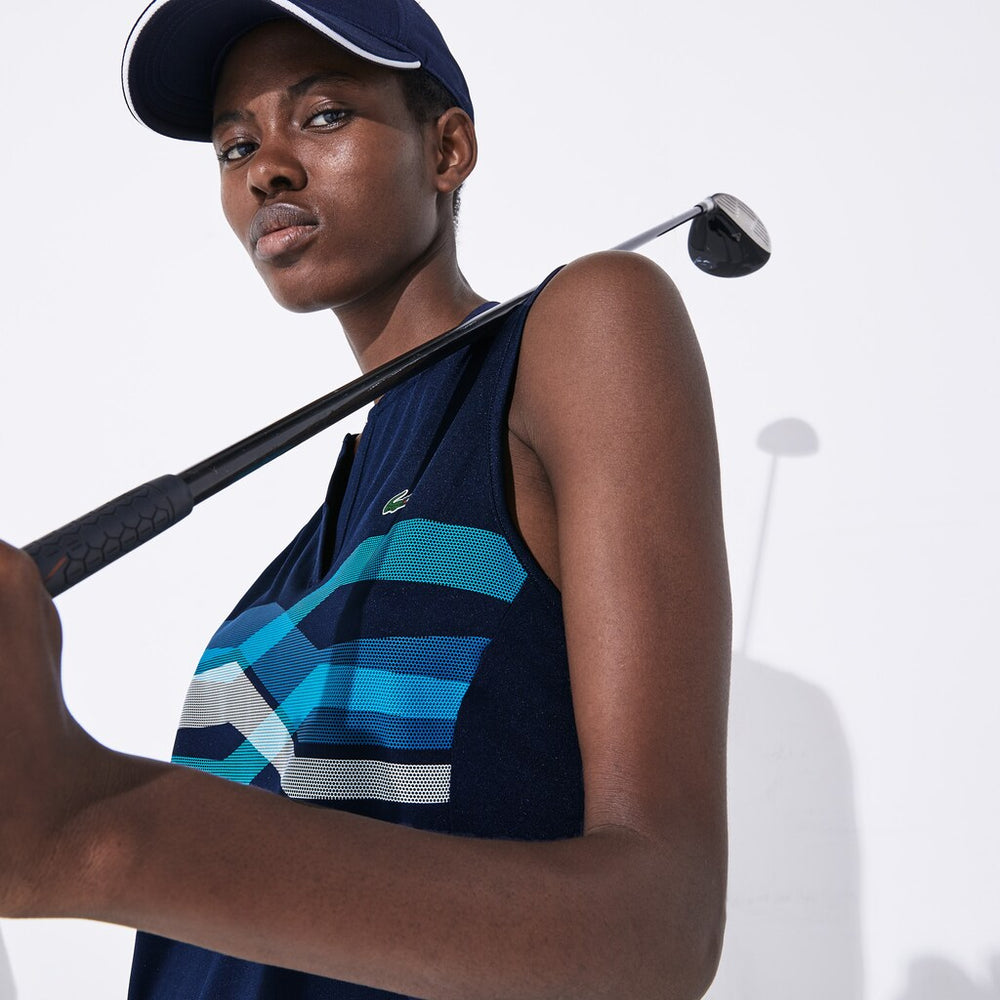 Wo  SPORT Ultra Dry Geometric Print Performance Polo | Lacoste Womens