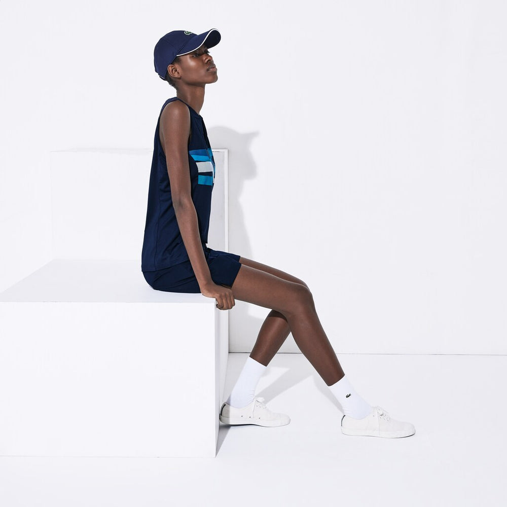 Wo  SPORT Ultra Dry Geometric Print Performance Polo | Lacoste Womens