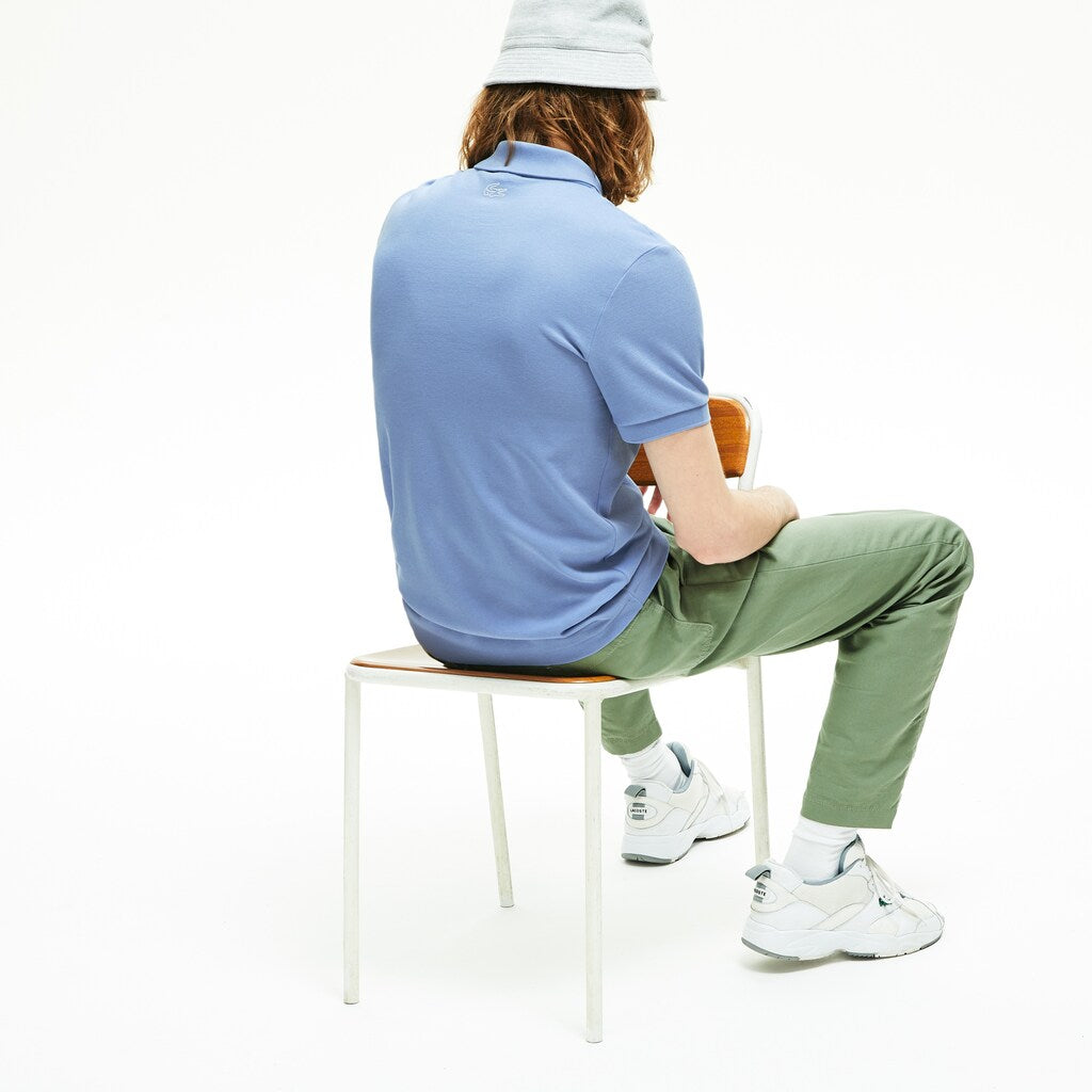 -Branded Cotton Polo Shirt | Lacoste Mens